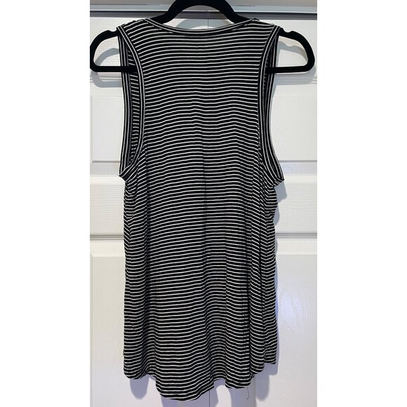 American Eagle Womens Soft & Sexy Floral Striped Tank Size S Flowy Dark Fairy‎ - Picture 3 of 12